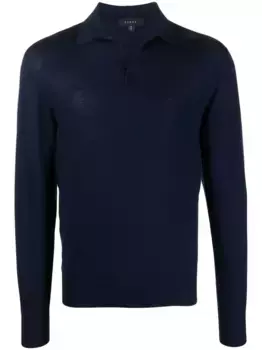 Рубашка поло Lasca из шерсти мериноса Sease, синий