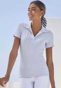 Рубашка-поло LASCANA, цвет hellblau