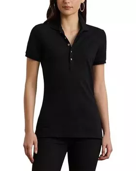 Рубашка поло Lauren Ralph Lauren Piqu Polo Shirt, цвет Polo Black