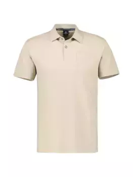 Рубашка-поло LERROS "Мужская рубашка-поло LERROS спортивного качества вафельного пике ", бежевый