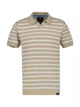 Рубашка-поло LERROS в полоску, бежевый