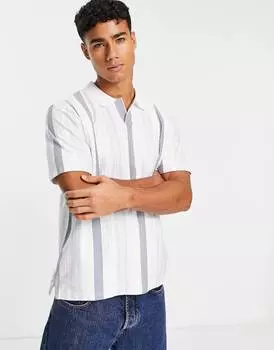 Рубашка-поло Levi's Pool Side в бело-голубую полоску с небольшим логотипом