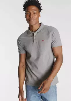 Рубашка-поло Levi's "LE NEW LEVIS HM POLO" с маленьким логотипом в виде крыла летучей мыши, серый
