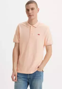 Рубашка-поло Levi's "LE NEW LEVIS HM POLO" с маленьким логотипом в виде крыла летучей мыши, цвет Pale Peach