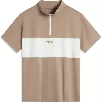 Рубашка-поло LiNing Sports Trend Series унисекс цвета какао, Cocoa Brown