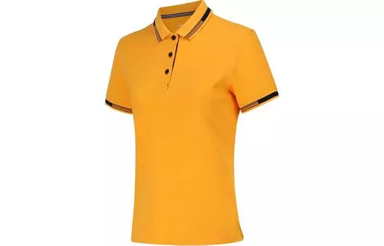 Рубашка-поло LiNing женская детская оранжево-желтая