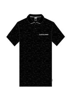 Рубашка поло Логан с короткими рукавами и воротником поло Jack & Jones, черный