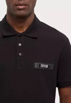 Рубашка поло LOGO Versace, черный