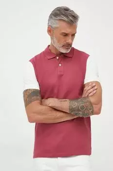 Рубашка-поло Londgford из хлопка Pepe Jeans, розовый