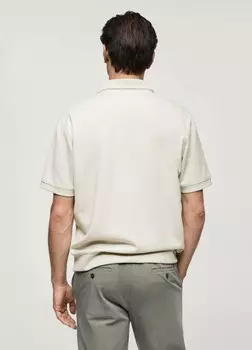 Рубашка поло LONDONP Mango, серый