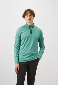 Рубашка поло LONG SLEEVE J.LINDEBERG Sports, бирюзовый