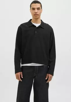 Рубашка поло Long sleeved top Jack & Jones, черный