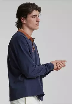 Рубашка поло LONGSLEEVE PROHIBITED, синий