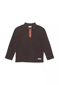 Рубашка-поло LS EN FANT, цвет coffee bean