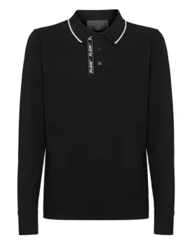 Рубашка-поло LS Philipp Plein, черный