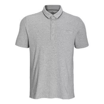 Рубашка поло luxe heather polo shirt 'grey' Under Armour, серый