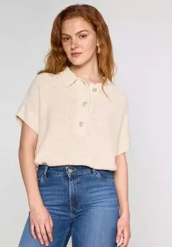Рубашка поло Maison 123, бежевый