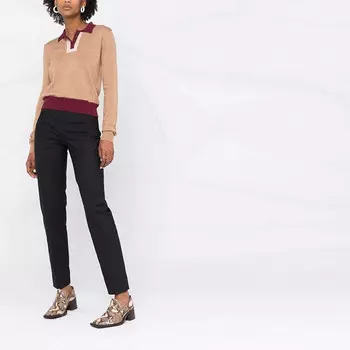 Рубашка-поло Maison Margiela с длинными рукавами, розовый / красный