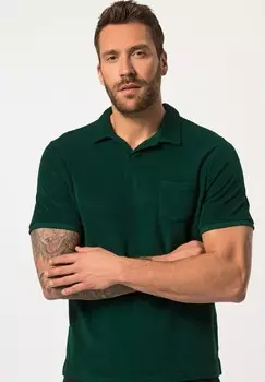 Рубашка поло MANCHES COURTES ET COL CUBAIN JP1880, темно-зеленый