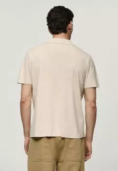 Рубашка поло Mango, песочный