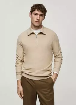 Рубашка поло Mango, песочный