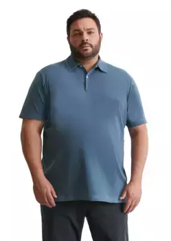 Рубашка-поло Marc O'Polo "из чистого органического хлопка", синий