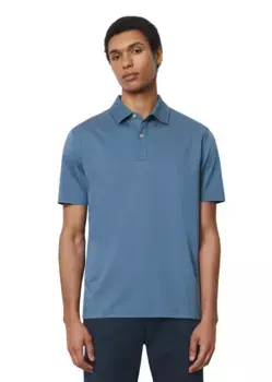 Рубашка-поло Marc O'Polo "особенно элегантного тканого вида", синий