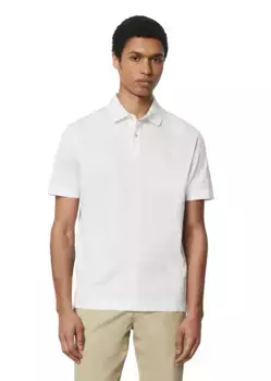 Рубашка-поло Marc O'Polo "особенно элегантного тканого вида", белый