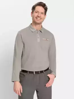 Рубашка поло Marco Donati "Рубашка поло с длинными рукавами", цвет Sesam