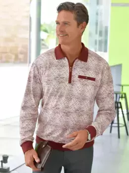 Рубашка поло Marco Donati "Рубашка поло с длинными рукавами", цвет Terra-Bedruckt