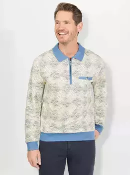 Рубашка поло Marco Donati "Рубашка поло с длинными рукавами", синий