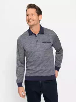 Рубашка-поло Marco Donati "рубашка с длинными рукавами", синий