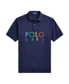 Рубашка-Поло Marine с логотипом стандартного кроя Ralph Lauren, синий