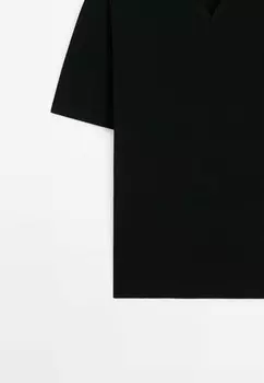 Рубашка поло Massimo Dutti, черный