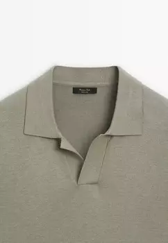Рубашка поло Massimo Dutti, хаки