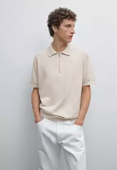 Рубашка поло Massimo Dutti, сине-серый