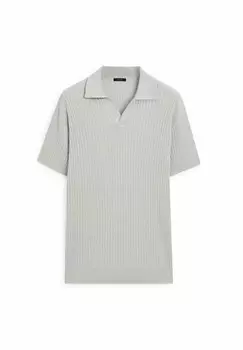 Рубашка поло Massimo Dutti, светло-серый