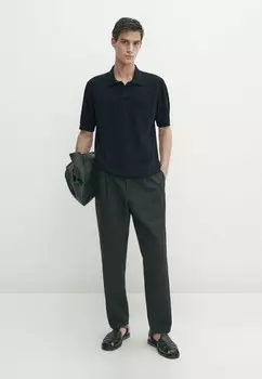 Рубашка поло Massimo Dutti, темно-синий