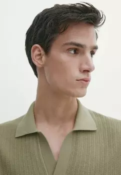 Рубашка поло Massimo Dutti, зеленый