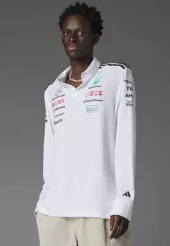 Рубашка поло MERCEDES - AMG PETRONAS FORMULA ONE TEAM LONG SLEEVE MEN - Long sleeved top Adidas Originals, белый