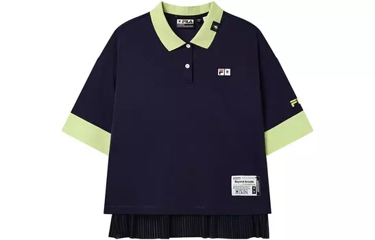 Рубашка поло Mihara Yasuhiro X MIHARA YASUHIRO женская, синяя Fila