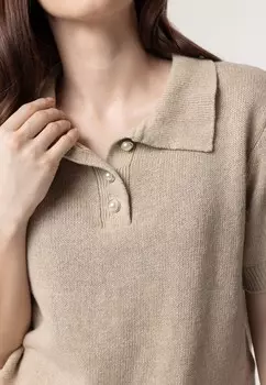 Рубашка поло MILUZA QUIOSQUE, бежевый