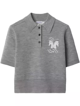 Рубашка поло Mirrored Horse Burberry, серый