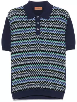 Рубашка поло Missoni Zigzag, синий