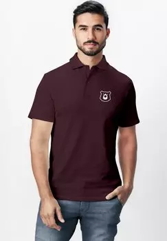 Рубашка поло MIT BRENKOPF LOGO– KURZARM SOMMER CASUAL Neverless, темно-красный