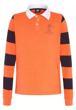Рубашка-поло MIT GESTREIFTEN RMELN Polo Sylt, цвет shocking orange