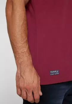 Рубашка поло MIT LABEL PATCHES UND STICKEREIEN Camp David, Бордо