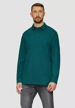 Рубашка поло MIT LOGO-PATCH s.Oliver, сине-зеленый