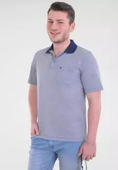 Рубашка поло MIT MINIMAL-MUSTER Navigazione, цвет blau