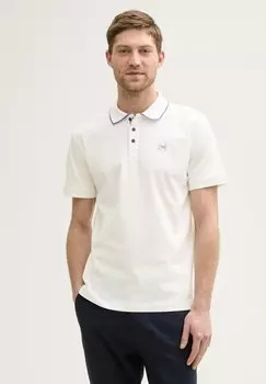 Рубашка поло MIT PRINT TOM TAILOR, кремовый